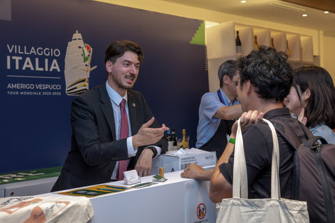 ヴィッラッジョ・イタリア東京会場のSwirlワインコーナー